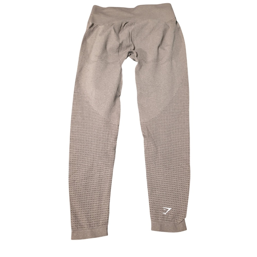 Gymshark Vital Seamless Leggings‎ Taupe Marl High Waisted Yoga Pants Sz S A4 - Picture 6 of 6